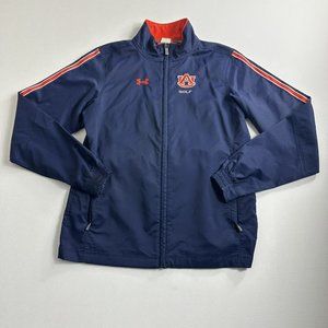 Under Armour Auburn University Golf Jacket Women Size XS Full Zip Blue‎ Active